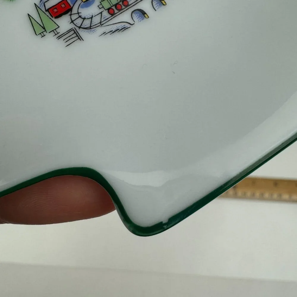 Vtg Christmas Eve Tree Shaped Dish Salem Brand‎ Porcelain Fine China Holiday